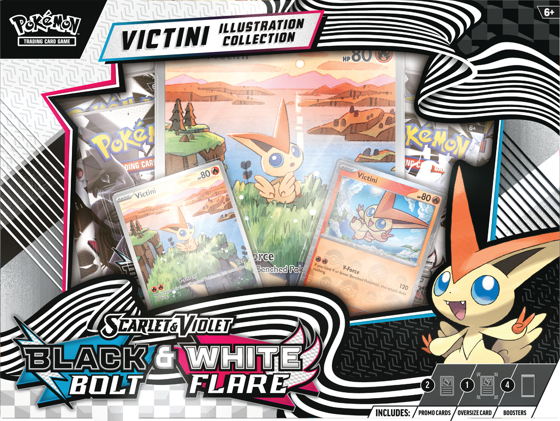 Black Bolt & White Flare - Illustration Collection - Victini