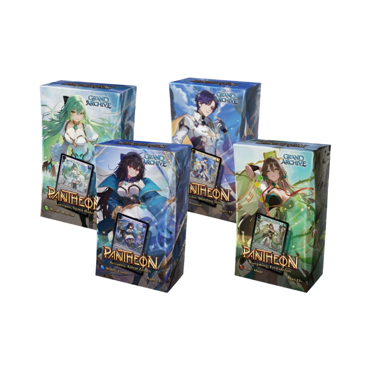 Grand Archive Radiant Origins Pantheon Deck Display